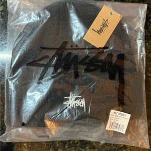 Stussy Black Knited Beanie